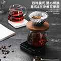 Tempered glass surface hand brew coffee digital scale mini coffee scale italian gram scale accurate timing weighing kitchen scale