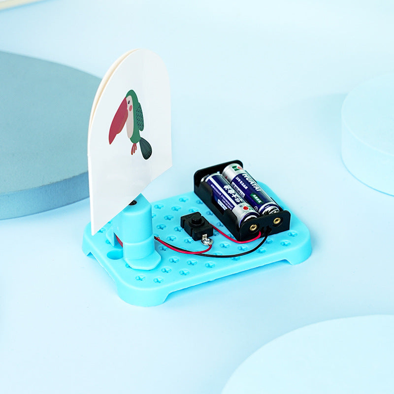 Electric cage bird, technology small production, handmade DIY student invention, visual stay puzzle science experiment