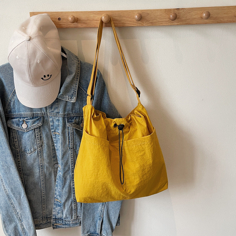 Foreign trade large-capacity tote bag women's 2024 new fashion student shoulder bag simple casual versatile messenger bag