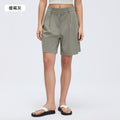 Summercasualstraight-legshorts women's pure colorhigh waistslimming lookhalf length pantsloose wide leg suit pantsd26025