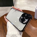 Suitable for apple 16 mobile phone case, all-inclusive lens film, iphone17 four-corner anti-fall electroplated airbag soft shell protective cover