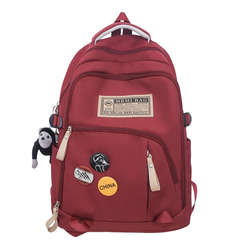 New Student Large Capacity Backpack Computer Travel Bag Lightweight Versatile Backpack High School Student Backpack