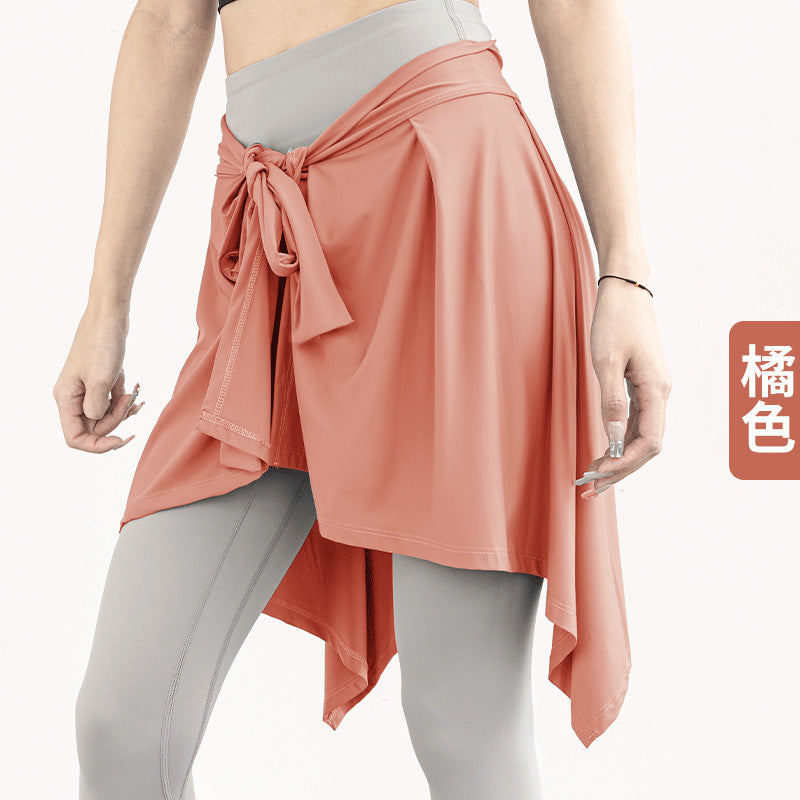 Anti-light one piece skirt strap sports yoga skirt fake two pieces yoga skirt ballet dance skirt yoga dress