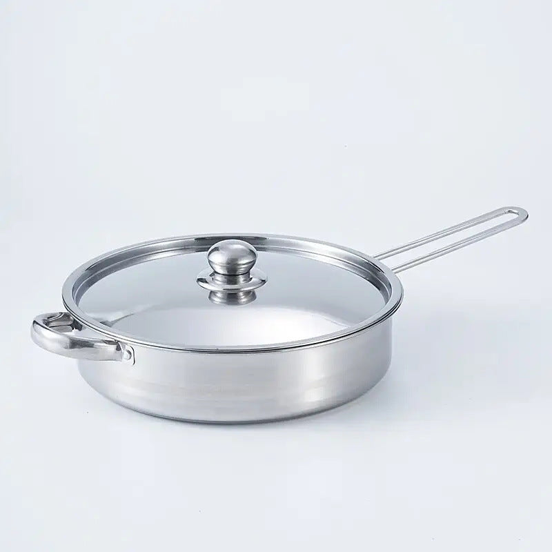 Customized 12-piece stainless steel cookware set - includes stockpots, frying pans, and stainless steel lids - wholesale cookware combo for home use