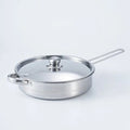 Customized 12-piece stainless steel cookware set - includes stockpots, frying pans, and stainless steel lids - wholesale cookware combo for home use