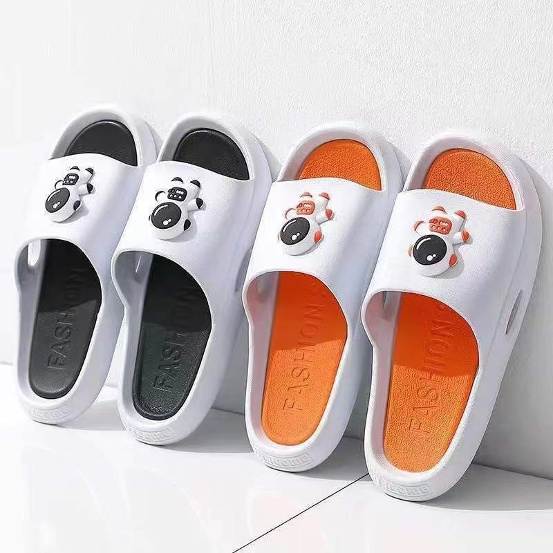 New arrival slippers men's summeroutwear sports shit-feeling sandals couple cartoon thick soleins women's sandals wholesale