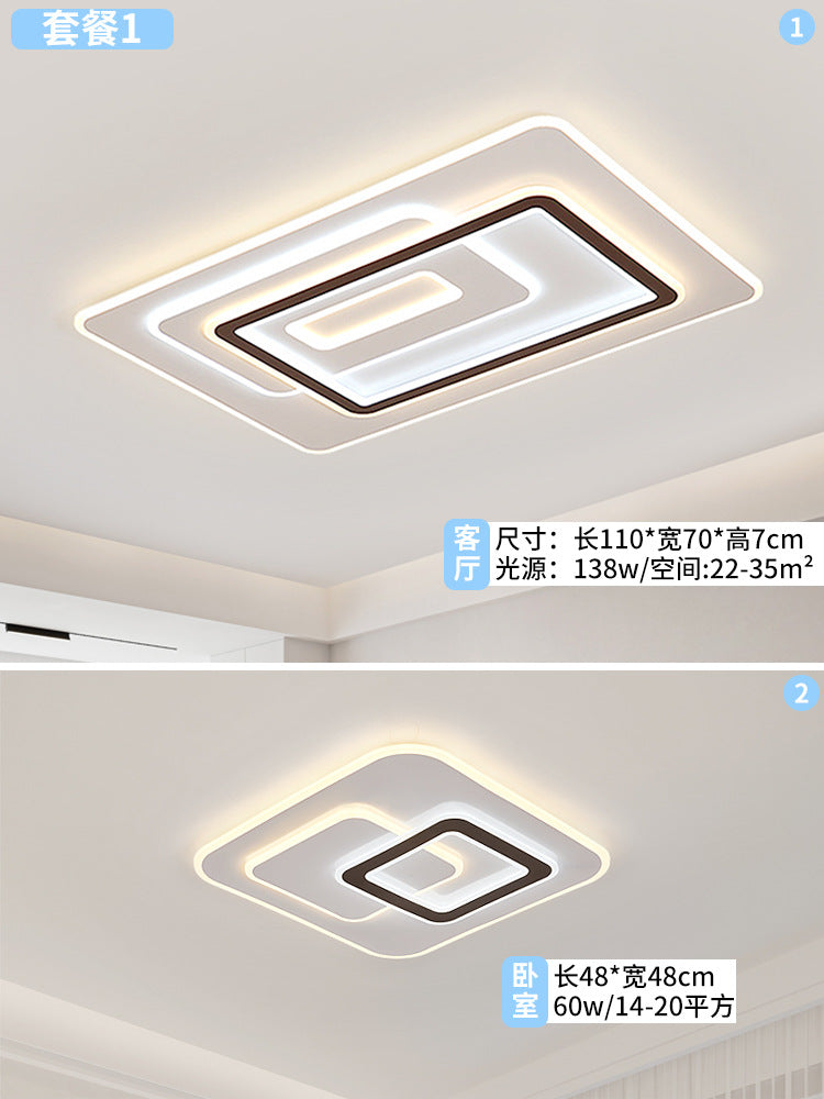 Living room hall main lamp household atmosphere black edge bedroom room high-end ceiling lamp Zhongshan Lighting Factory direct sales