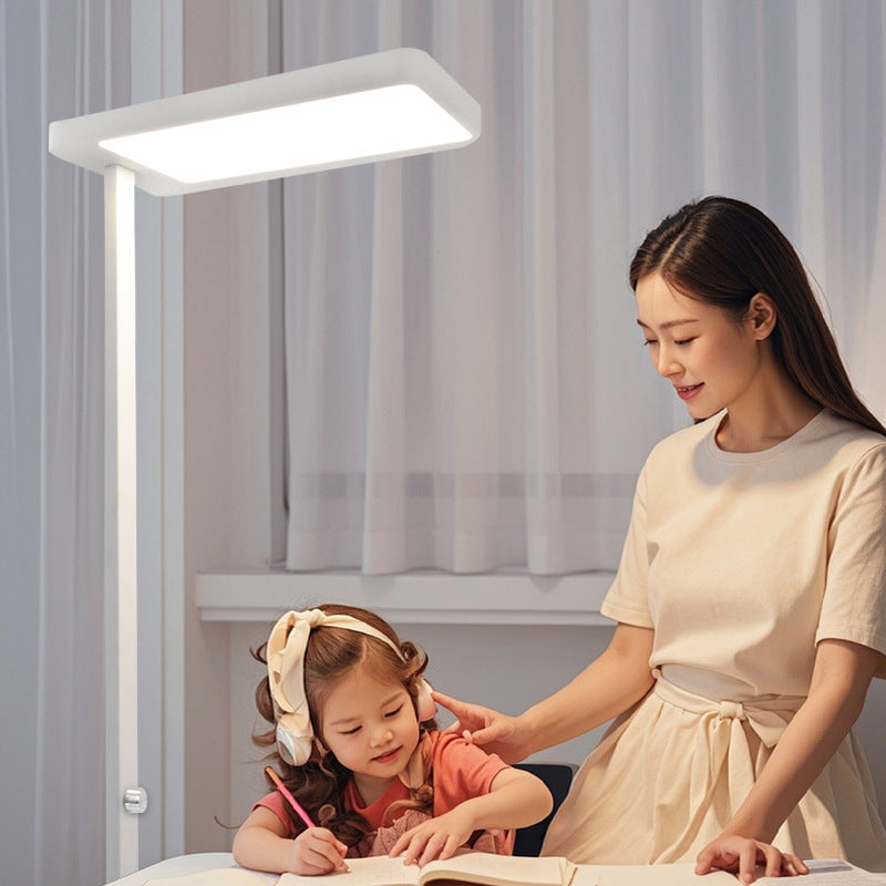 Floor-standing eye protection lamp, vertical desk lamp, special large road lamp for learning, kids reading, student smart full-spectrum writing lamp