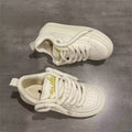 Hong kong style casual sneakers women's shoes - trendy, minimalist, versatile white sneakers - new spring/autumn 2026 collection - streetwear sneakers