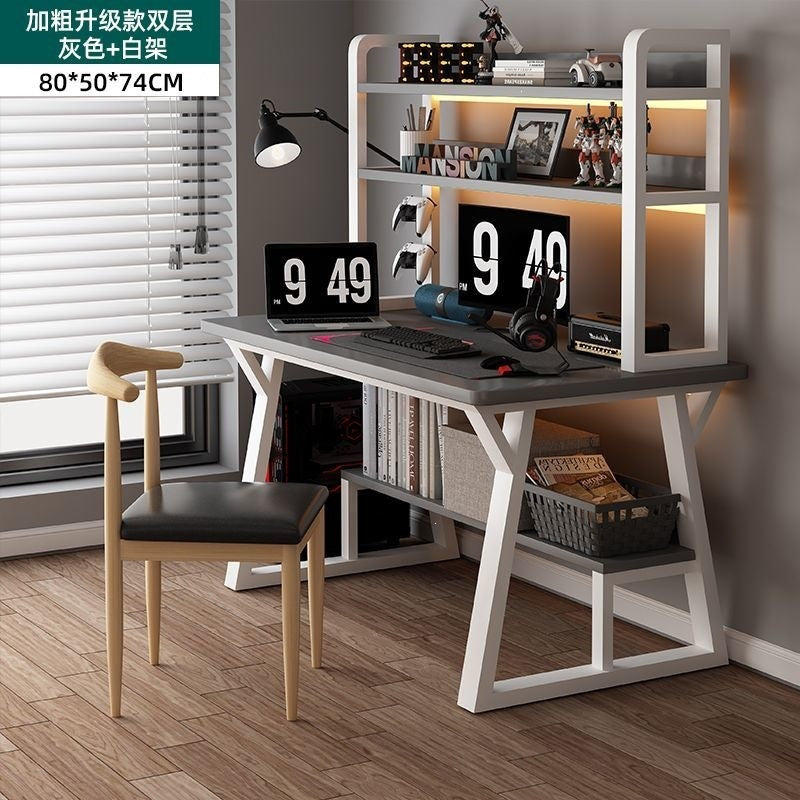 Desk computer desk bookshelf combination home study table minimalist student academic writing desk office desk gaming desk