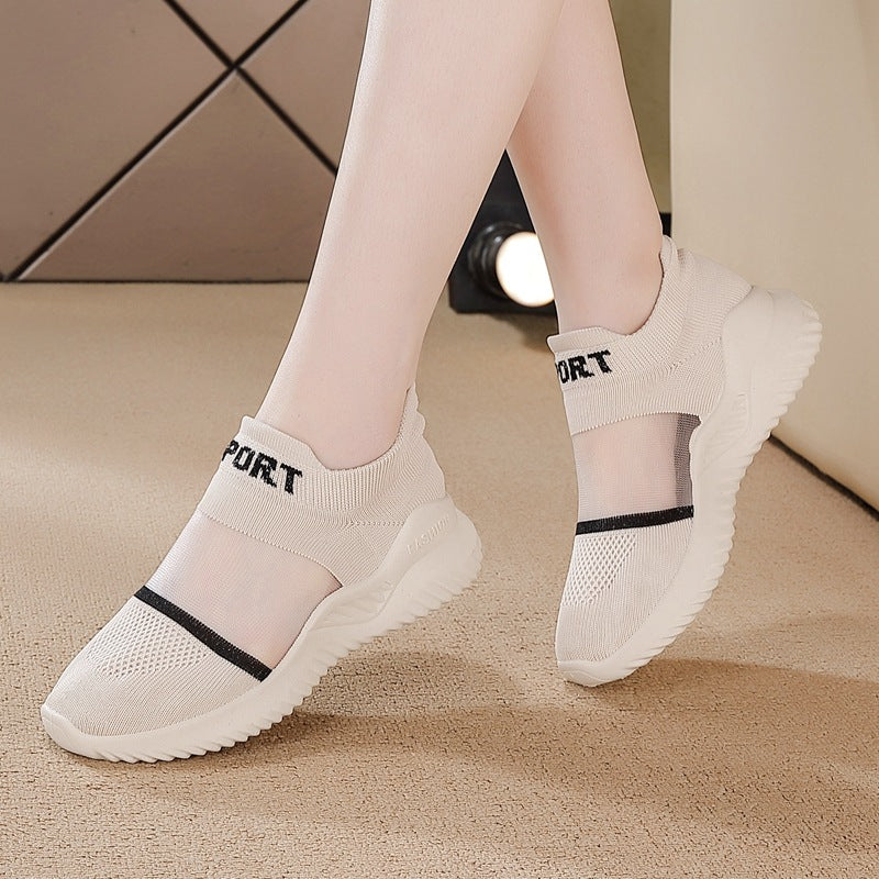 Women's flyknit sneakers - new spring/summer 2026 collection: versatile, breathable, lightweight casual athletic shoes, running shoes, yeezy style