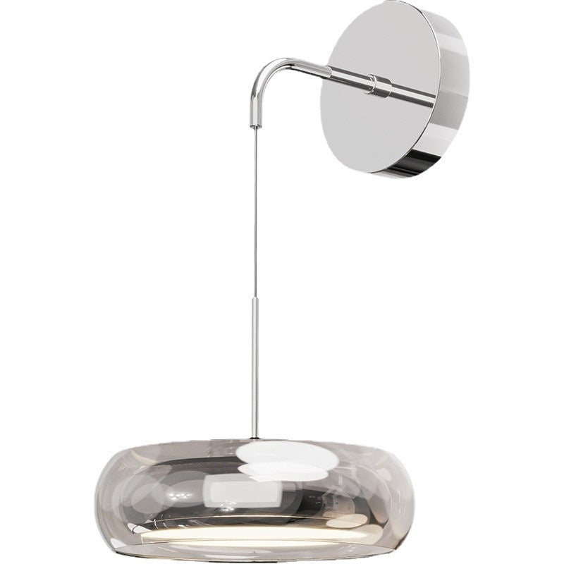 Wall lamp Bedroom bedside lamp Italian minimalist modern light luxury glass full spectrum eye protection background wall aisle corridor lamp