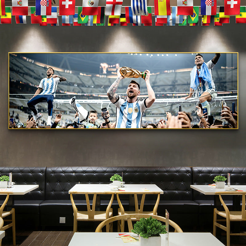 2024 Spain wins the championship decorative painting European Cup Cristiano Ronaldo poster hanging painting sports color store wall football star decoration