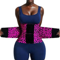 new arrival high elastic waist trainer belt red and yellow leopard print shaping slimming belt abdominal control female waist trainer