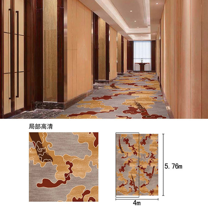 In stock haima 800g nylon carpet hotel corridor aisle thickened flame retardant b1 fireproof bedroom carpet
