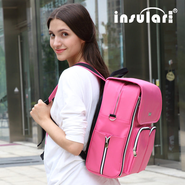 Yinxiuli Multifunctional Large Capacity Double Shoulder Mommy Bag Backpack Maternal and Infant Going Backpack Single Shoulder Crossbody Mom Bag