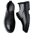 【100% full cowhide leather】new summer 2025 casual hollow-out clogs, soft sole breathable dad shoes