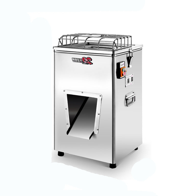 Yufei yongqiang yq-300 luxury commercial stainless steel vertical double hob single cutting electric slicing, dicing and meat cutting machine