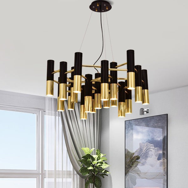 Nordic minimalist villa atmosphere living room chandelier creative light luxury flashlight restaurant chandelier hotel bar chandelier