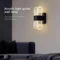 minimalist modern bedside lamp creative bedroom living room nordic led ultra-bright aisle background wall light