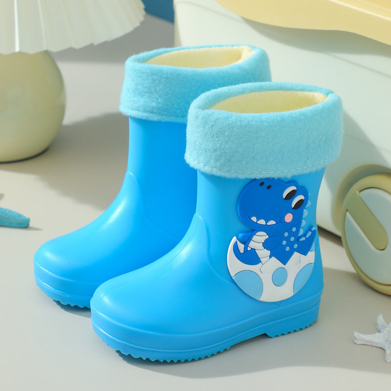 New kids' rain boots: cute cartoon designs for boys and girls - waterproof rubber boots for toddlers, preschoolers, and students