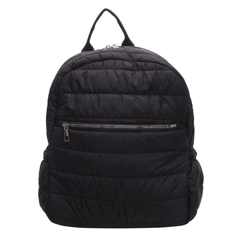 2024  new cotton clothes backpack Korean version embroidered thread backpack large capacity student schoolbag commuting leisure women's bag