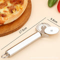 Ready-to-ship stainless steel single-wheel pizza cutter, baking scalloped rolling wheel cutter, double-wheel cutting knife, kitchen pizza shovel, cake shovel