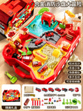 Kids' construction vehicle sand table toy set - space sand & ultra-light clay tool kit for boys, ages 3-6 - perfect birthday gift