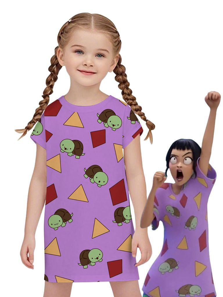 Rumi same style nightgown kpop witch girl girl cute cosplay bear and toot train dress