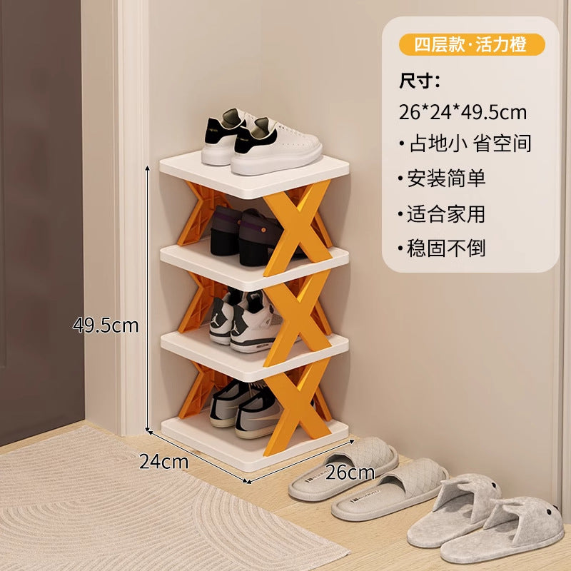 Shoe rack for home door multi-layer small narrow rental house simple shoe rack indoor new arrival 2025 popular shoe cabinet