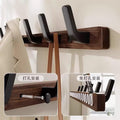 Walnut door back hook strong adhesive punch-free strong load-bearing storage rack hook entrance clothes hanger storage