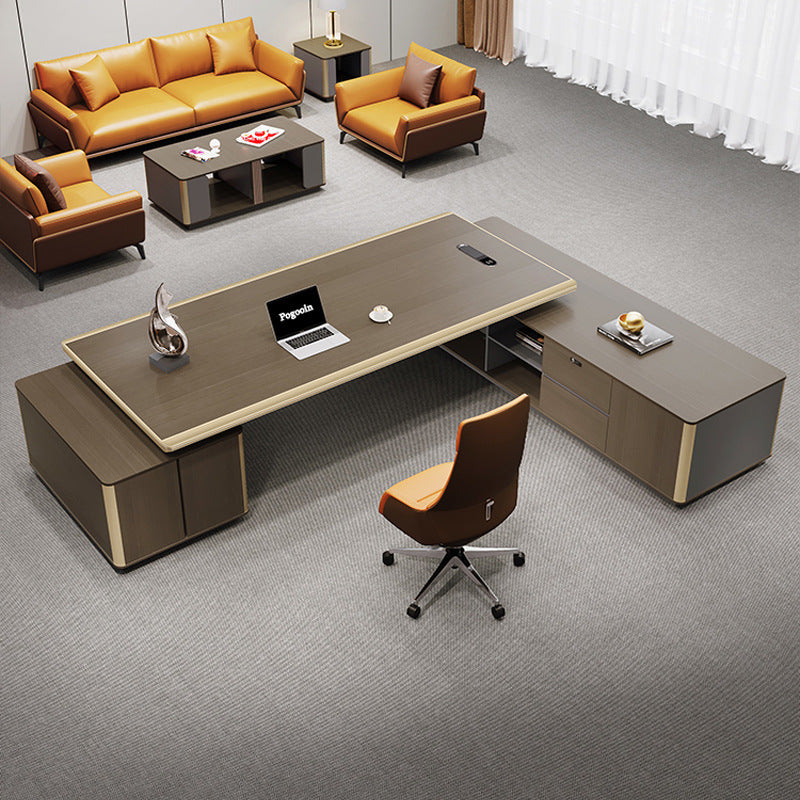 Executive desk set - premium, high-end office furniture for ceo, chairman, and senior management