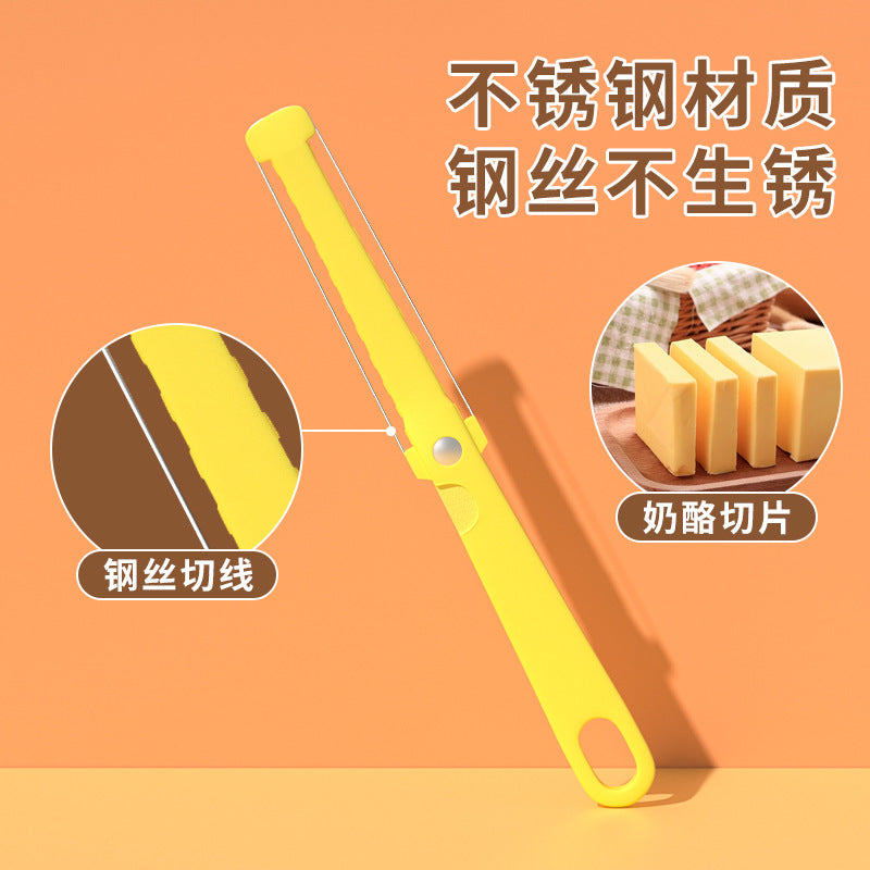 multifunctional cheese cutter, foie gras cutter, cheese divider, cheese line cutter, butter pizza cutter