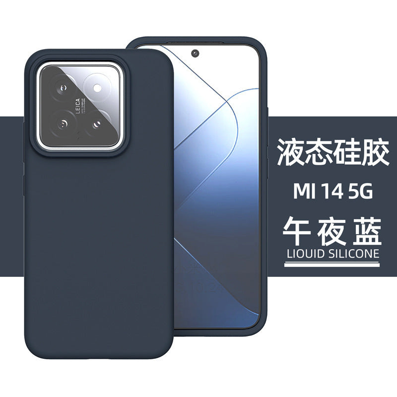 Official xiaomi 17 liquid silicone solid color phone case, new redmi k70 shockproof soft shell protective cover 16u