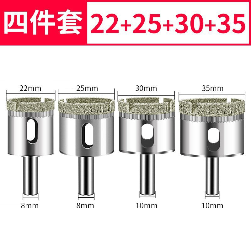 Glass drill bit tile hole opener drilling tile marble turning head drilling round 3_200mm emery drill