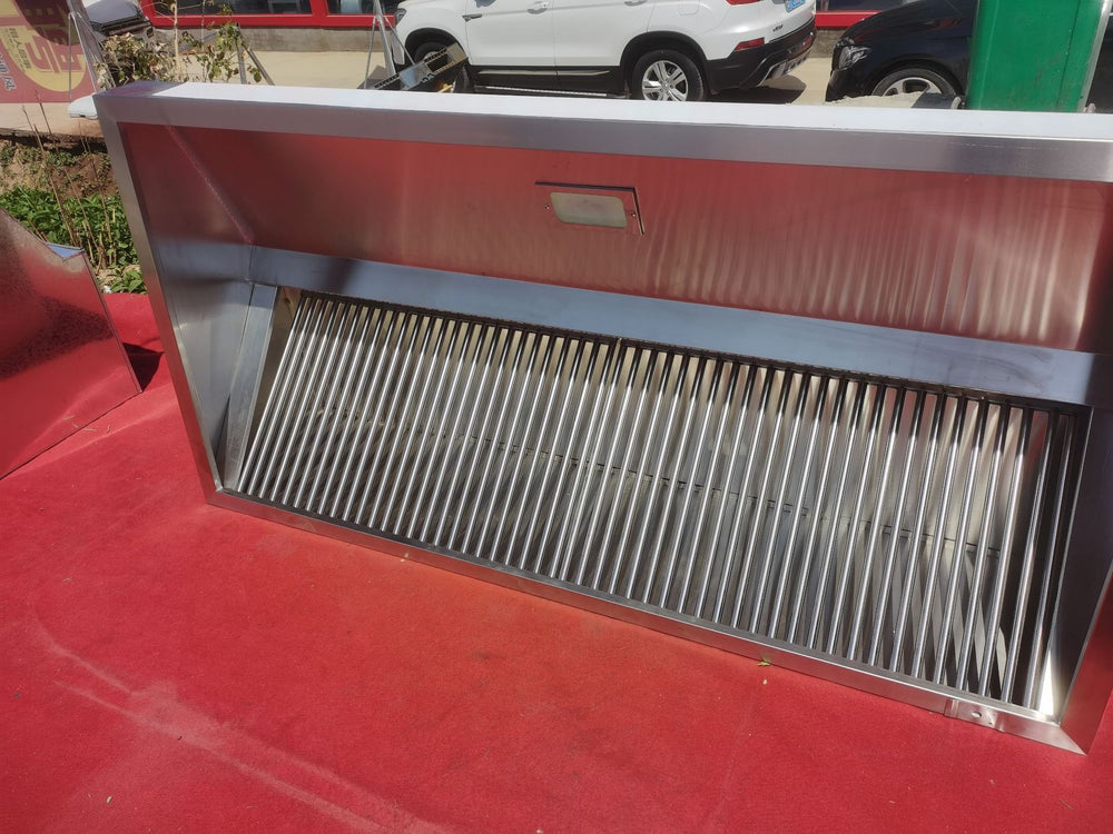 Range hood shell cover stainless steel exhaust hood restaurant kitchen hood adsorption dust cover air duct accessories wholesale