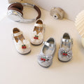 Custom girls' leather shoes - korean style, kids' patent leather princess shoes, fashionable studded bowknot flats, performance shoes