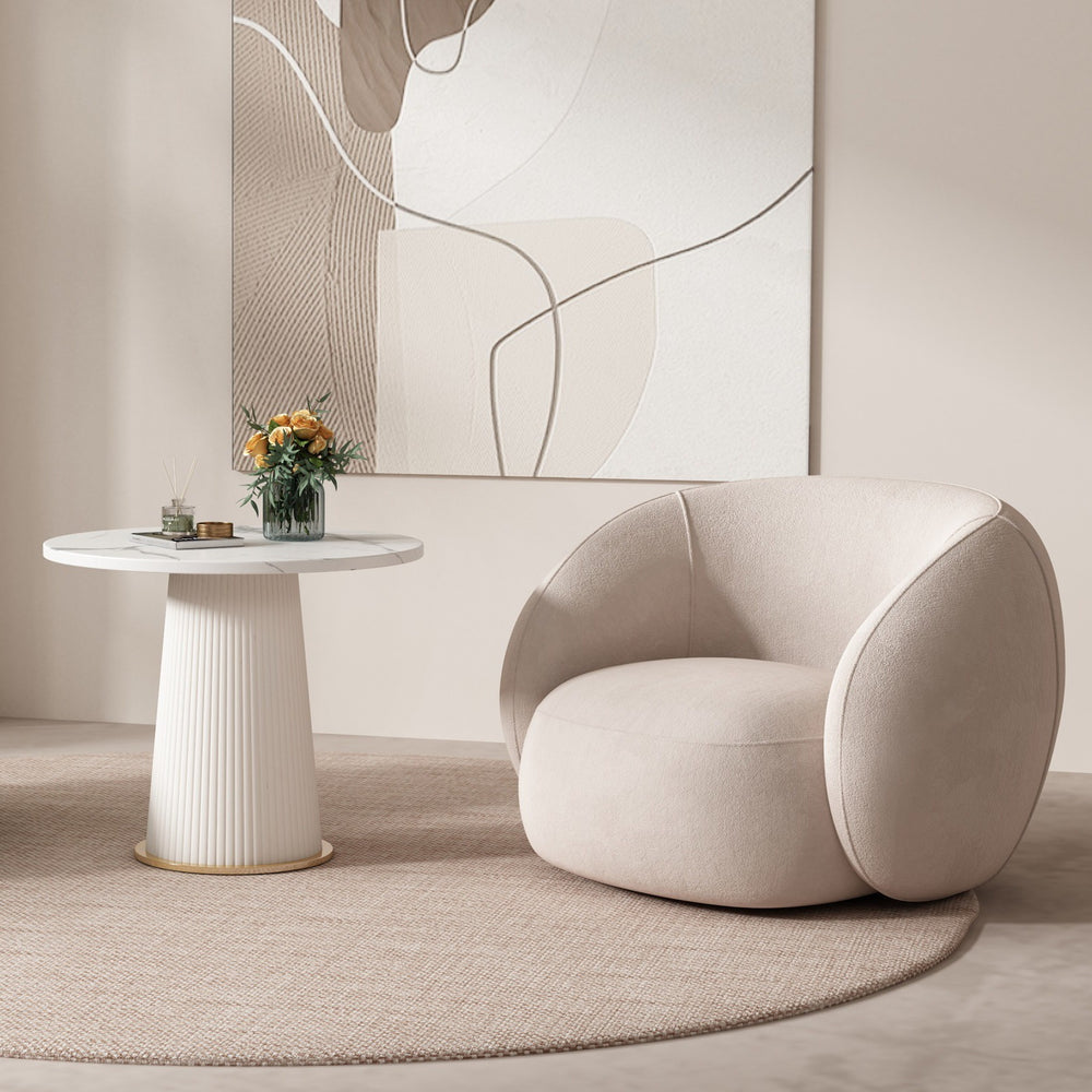 Beauty salon rest area sales department negotiation single sofa round table combination b&b balcony sofa chair living room