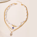 Pearl necklace wholesale - new european & american cross-border style - alloy diamond pendant - women's accessories - niche, high-end, statement jewelry