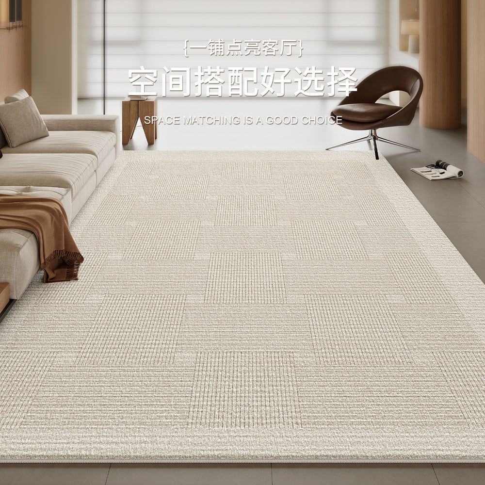 Cream style carpet living room bedroom large area full bed side blanket no-wash wipeable waterproof anti-fouling sofa coffee table mat