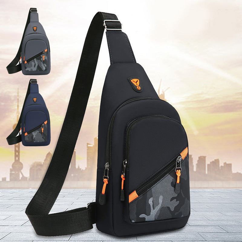 New men's breast bag trendy backpack  special for men diagonal span shoulder small light large capacity storage bag