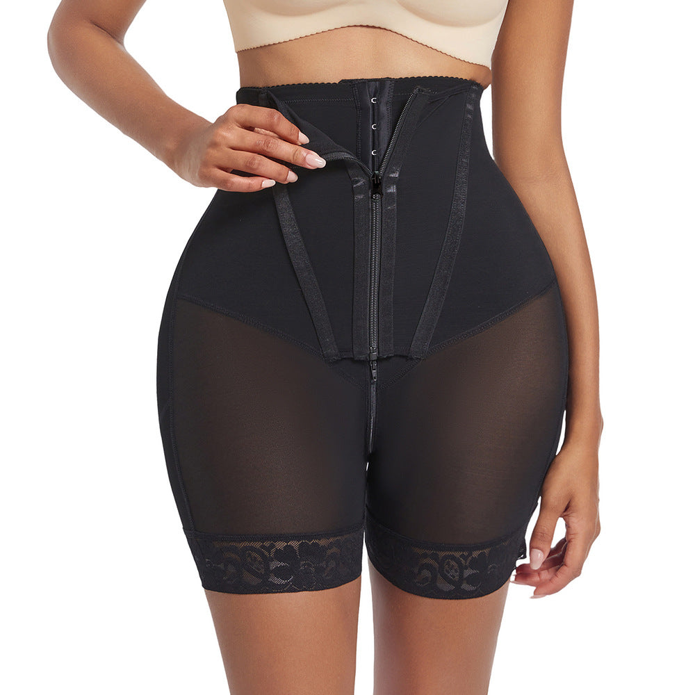 Fashion cross-border hip tightening high waist lace shaping pants tight shaping body shaping pants waist tightening butt lifting underwear women's butt lifting pants