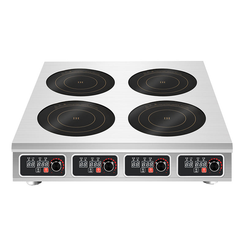 Commercial induction cooker multi-head 3500w high-power flat four-eye six-eye stove 4-head 6-head 8-head malatang clay pot stove