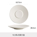Byron ceramic western dinner plate - premium hotel steak plate - hotel tableware embossed feature plate - dinner plate