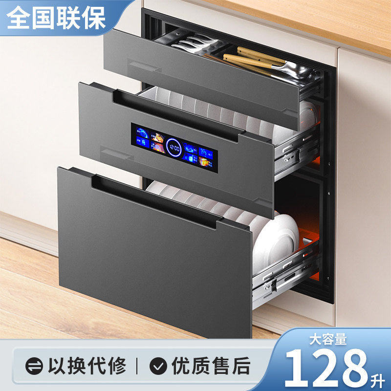 Xinfei disinfection cabinet for home embedded small kitchen three-layer 120l maternal and infant ultraviolet bowl chopsticks plate disinfection cabinet