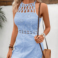 Women's sleeveless romper with cutout detail and lining - new spring/summer  collection for us & european markets - fashionable, comfortable, and perfect for cross-border e-commerce