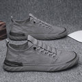 Old beijing cloth shoes for men, slip-on, anti-odor, spring ice silk, breathable thin canvas for driving, 2025 new arrival