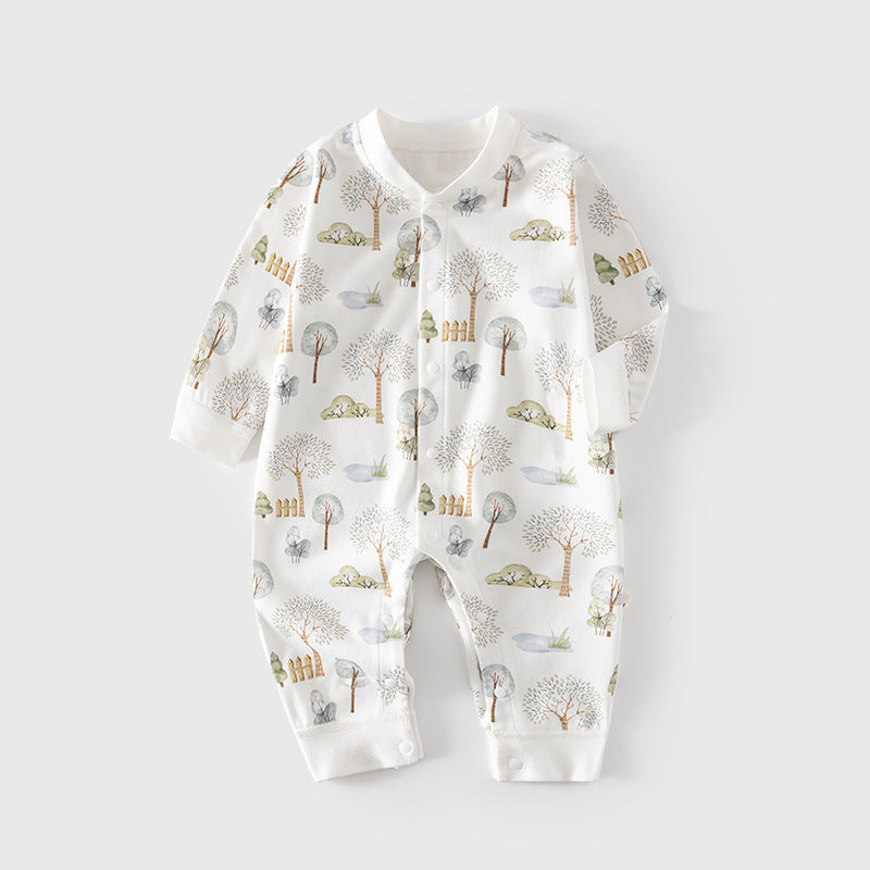 Babibele baby long-sleeve romper, 100% cotton, spring/autumn, snap-crotch bodysuit, class a, infant/toddler, spring/summer crawling suit
