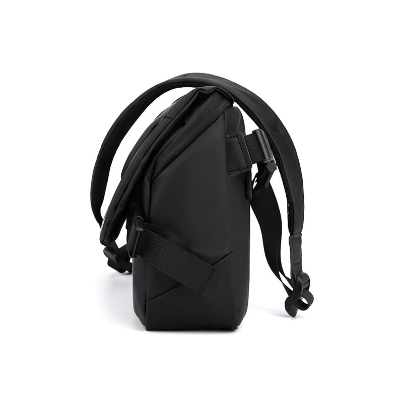 New men's simple messenger bag fashionable shoulder men's bag large capacity anti-splashing messenger bag business briefcase