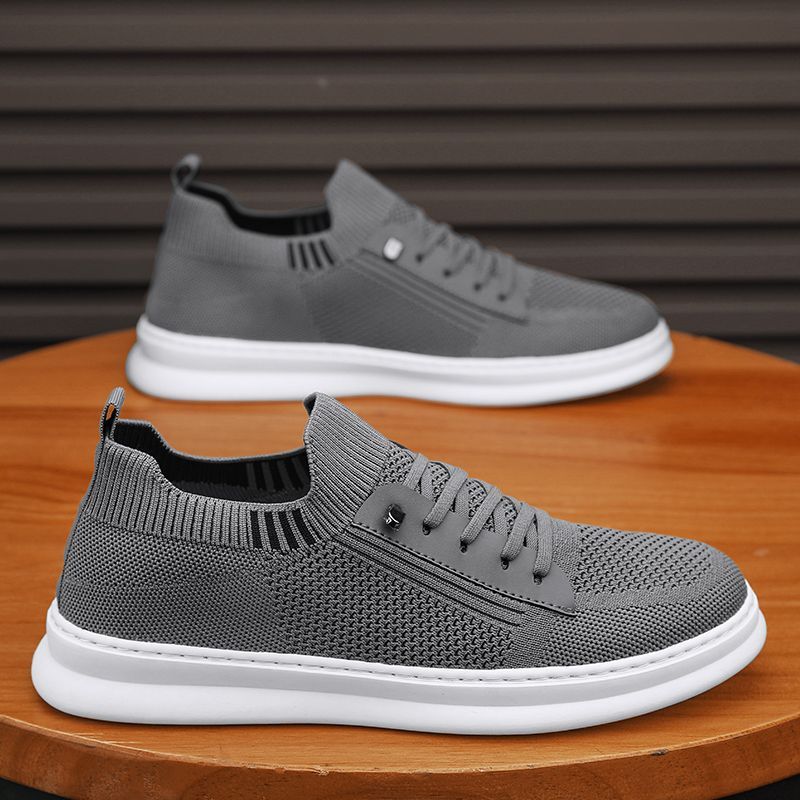 Men's summer new arrival: lightweight, breathable, odor-resistant flyknit mesh shoes - versatile casual sneakers for men, athletic mesh shoes
